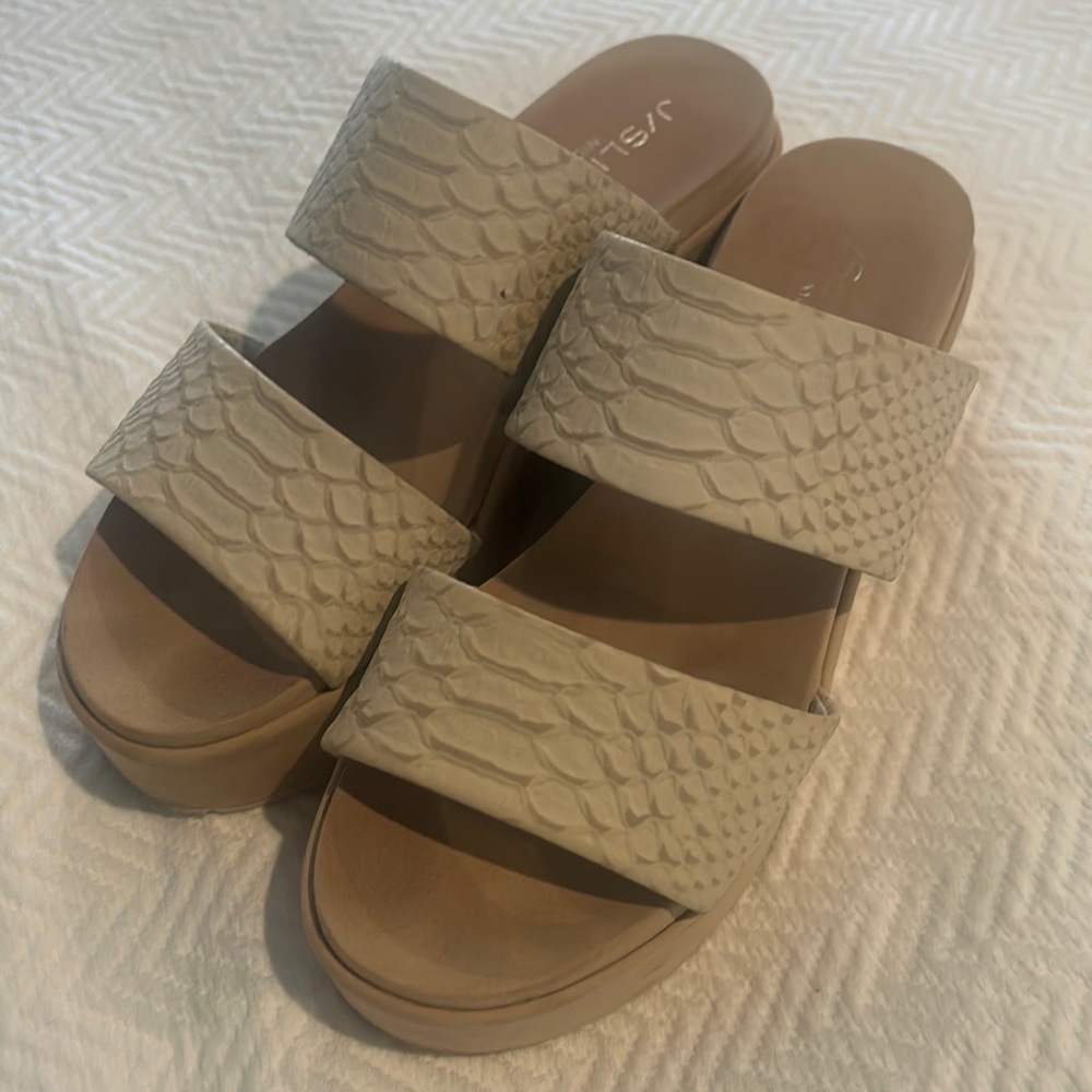 J/Slides Nyc Platform Sandals Size 7 - image 2